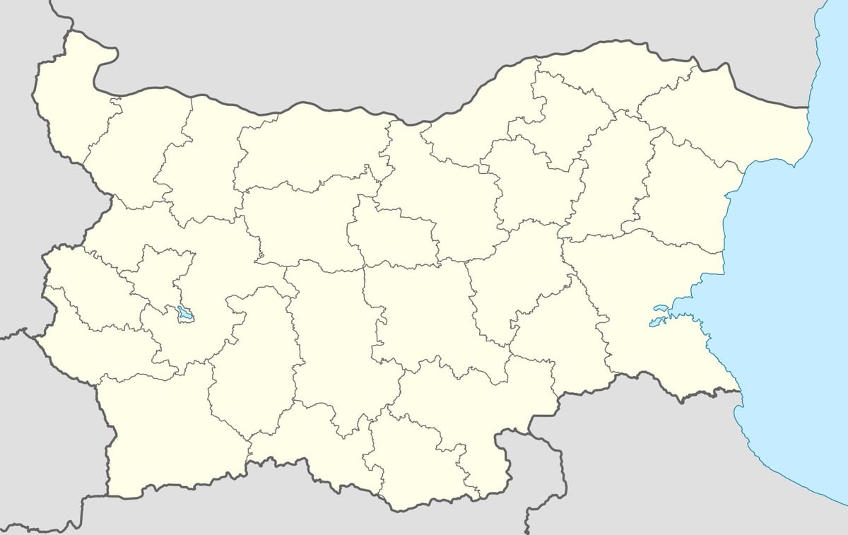 kart over Bulgaria vektor kart
