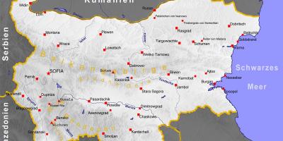 Bulgaria byer kart